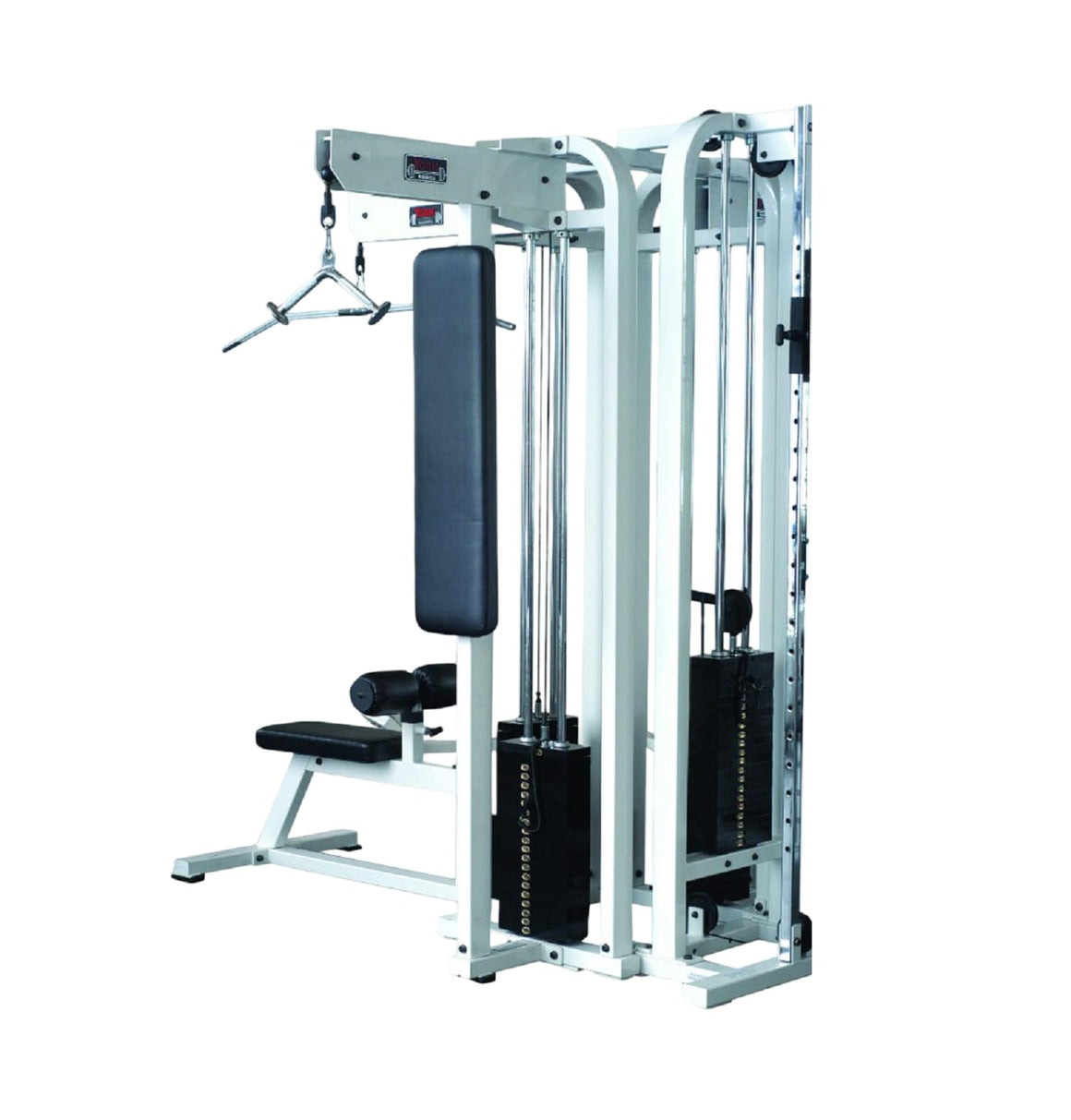 Cable Sts System STS Tricep Station Adjustable Cable Column with 200 lb Weight Stack, C ...