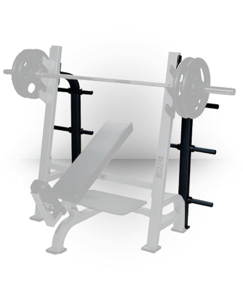 STS White Weight Storage Attachment for Olympic Benches Plate Holder R ...
