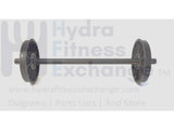 Technogym Skillrun DJJ0AU Treadmill Rear Axle Idler Roller System 174201 - hydrafitnessparts