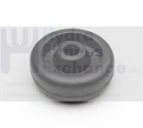 Transport Wheel D55 | ID8mm | H24 | H18 MPN 59074 For Treadmill & Elliptical - hydrafitnessparts