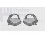 True Fitness Stationary Bike Left & Right Foot Pedal Pair W/Straps 9 - 16" - hydrafitnessparts