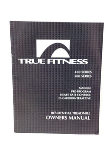 True Fitness Treadmill Owners Manual 00180300 - hydrafitnessparts