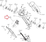 Vision Fitness Elliptical Black Roller Base Set 1000441153 - hydrafitnessparts
