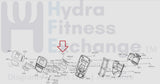 Vision Fitness Elliptical Double Sided Foam Tape 20 x 30H x 4T 000688 - A - hydrafitnessparts