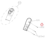 Vision Fitness Elliptical Round Head Philip Screw M3 - 0.5P x 15L 018619 - 00 - hydrafitnessparts