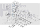 Vision Fitness T600 Treadmill Below Key Wire Harness 24AWG 1100L 1000434311 - hydrafitnessparts