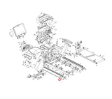 Vision Fitness TM742B TM743B TM789B Treadmill Left Rear Frame End Cap 1000425545 - hydrafitnessparts