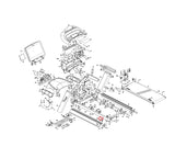 Vision Fitness TM742B TM743B TM789B Treadmill Left Side Rail Extrawork Screen Print 1000425547 - hydrafitnessparts