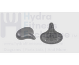 Vision Indoor Cycles Saddle Seat Round Stud Clamp Style L 330mm x W 316mm - hydrafitnessparts