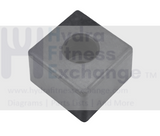 Weight Stack Rubber Bumper L 50mm & W 50mm & H 30mm & Diameter of Hole 20mm - hydrafitnessparts