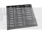 Weight Stack Stickers Size 5 - 125kg Miscellaneous - hydrafitnessparts