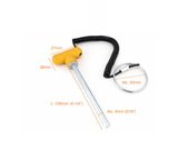 Yellow Magnetic Weight Stack Pin Selector W/Lanyard PIn Dia 8mm | 108mm L - hydrafitnessparts
