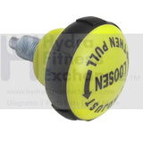 Yellow/Black Pull Pin 58MM Knob Pop Pin - hydrafitnessparts