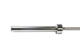 YORK 7 Ft Chrome Olympic Weight Bar with Steel Sleeves, 1000 lb Test Barbell, C - Clip Assembly Strength Training Bar for Bench Press, Squats, Power Cage Home Gym Equipment - hydrafitnessparts