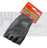 York Barbell Firm Fit Weight Lifting Gloves Pair Set Black Large Fingerless Cow - hydrafitnessparts