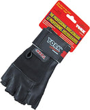 York Barbell Professional Weight Lifting Gloves for Men & Women – Premium Cowhide Leather Gym Gloves with Wrist Wrap Support, Quick Strap Closure, Soft Palm, Spandex Back – S/M/L/XL Sizes Black - hydrafitnessparts