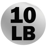 York Barbell Rubber Training Bumper Plate – Olympic Weight Plates with 2" Reinforced Center Steel Sleeve – Solid Rubber for Noise Reduction, Floor Protection – 10 lb Dia 17⁷⁄₁₆", Thk 1" - hydrafitnessparts