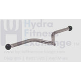 York Barbell V Shape Chrome Bar with Rubber Ends for Cable Machines | Tricep - hydrafitnessparts