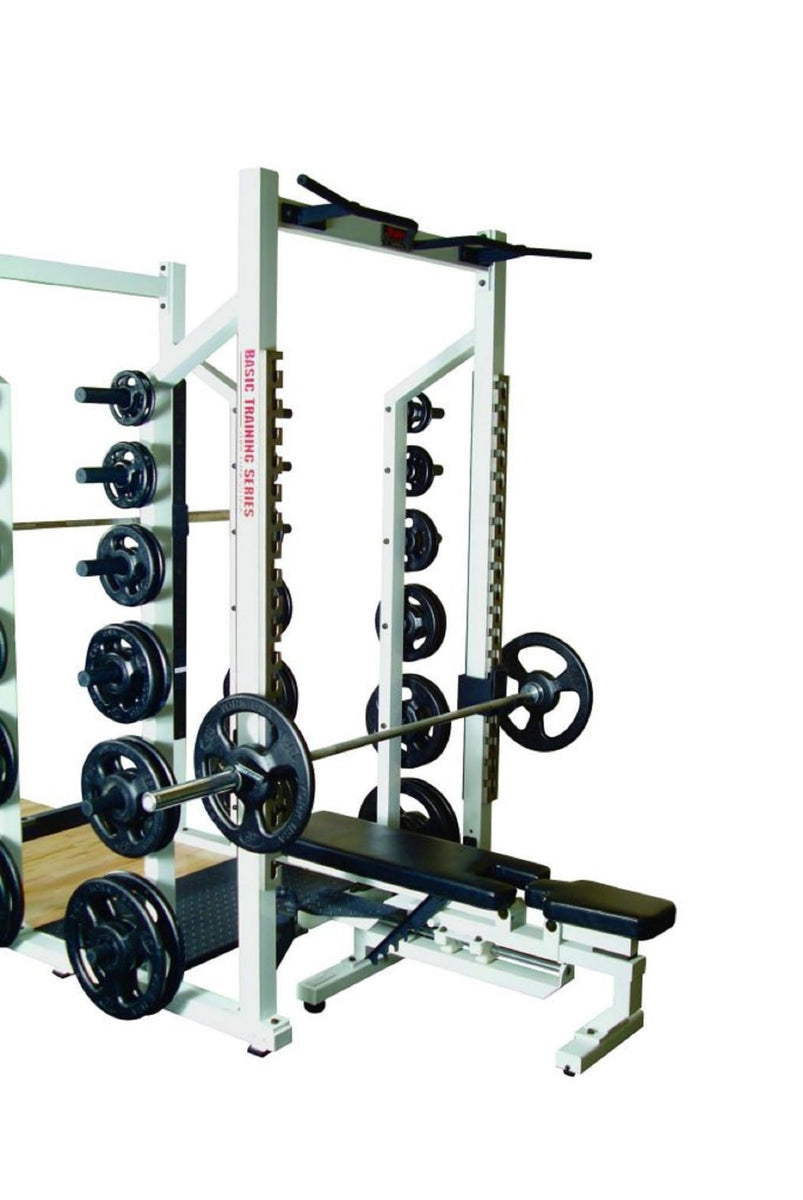 YORK STS Double Half Rack White Commercial Strength Training Rack with ...