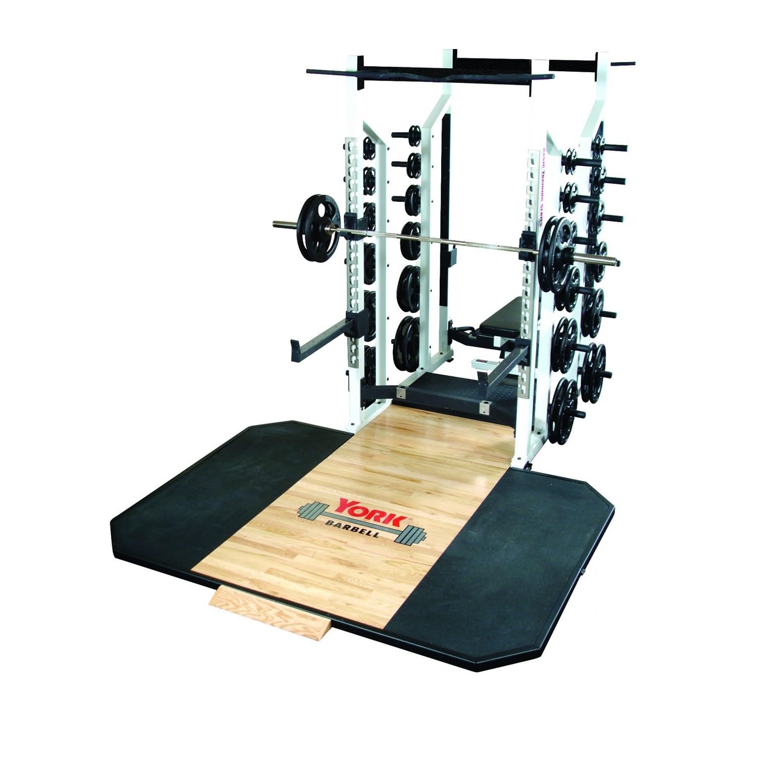YORK STS Double Half Rack White Commercial Strength Training Rack with ...