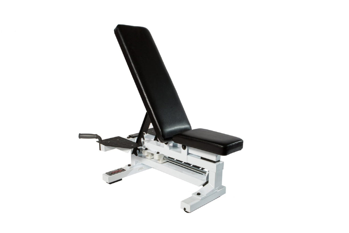 YORK STS Multi-Function Adjustable Weight Bench White, Heavy Duty Flat ...