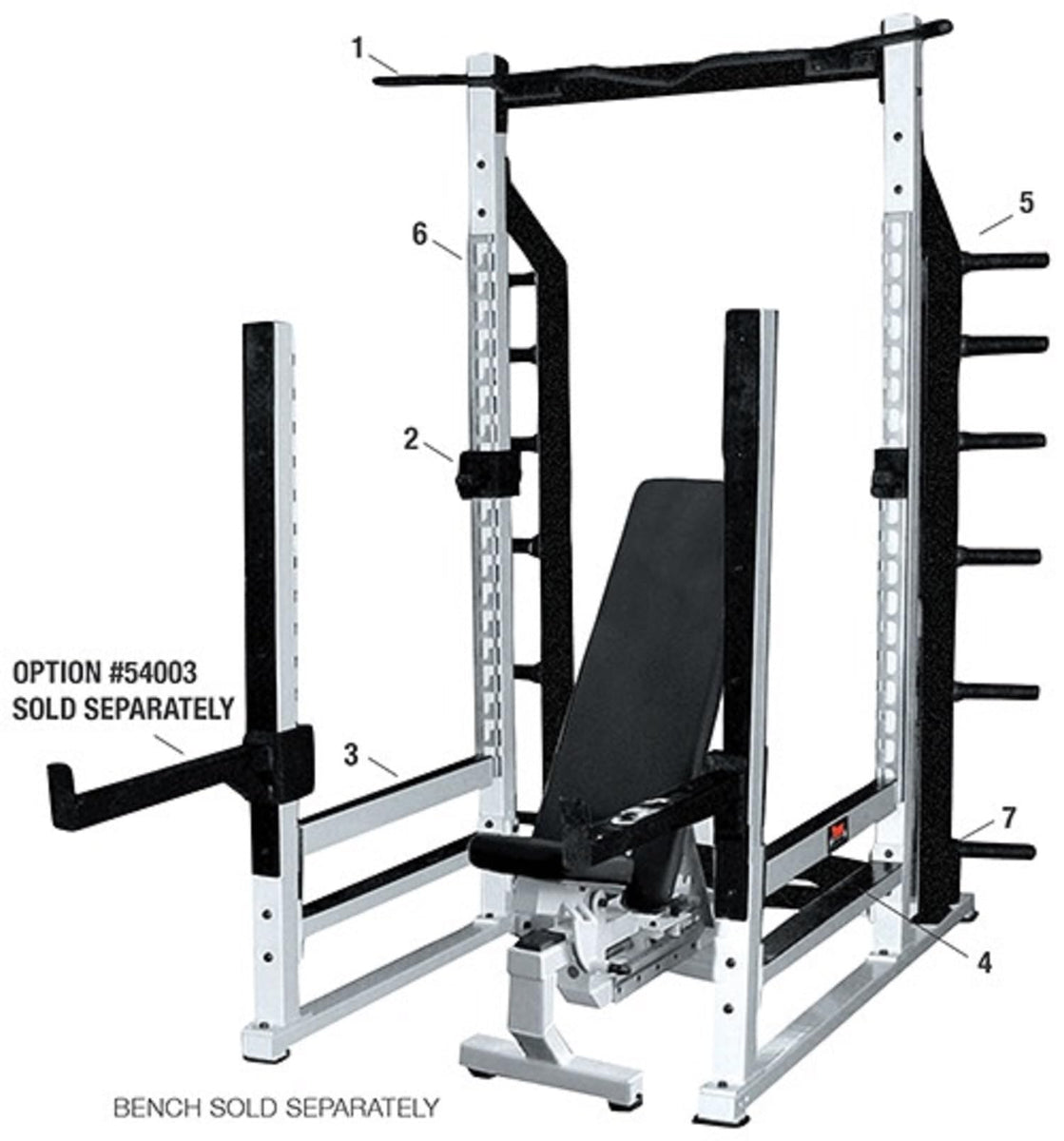 YORK STS Multi-Function Power Rack Silver, Heavy Duty Strength Trainin ...