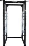 YORK STS Power Rack with Hook Plates Black, Pull - Up Bar, Safety Spot Arms & Weight Storage, Heavy Duty Squat Rack for Strength Training Home Gym & Commercial Use - hydrafitnessparts