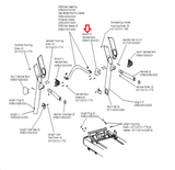 Life Fitness 95TW 93T 97TE 95TE Treadmill Bottom Left Handrail Boot 501839