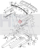 7105945208 Nordictrack Treadmill Right Handrail Bottom Cover MFR-385936 or 385211-hydrafitnessparts