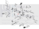 AFG 3.1AE 4.1AE E7 E9 Elliptical Crank Axle Drive Set With Flywheel 1000217586-hydrafitnessparts