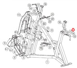 AFG Horizon FC036 FC035 FC062 Stationary Bike Quick Release Nut 1000350927-hydrafitnessparts