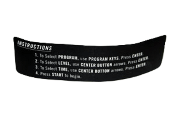 AFG Horizon Fitness 13.0AT T4 T6 Treadmill Console Warning Sticker 065739-AX-hydrafitnessparts