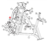 AFG Horizon Fitness 7.3AIC IC7 Stationary Bike Right Sweat Guard 1000350911-hydrafitnessparts