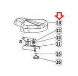 AFG Horizon Fitness 7.3AU Elite U7 Stationary Bike Bottom Seat Pad 1000350661-hydrafitnessparts