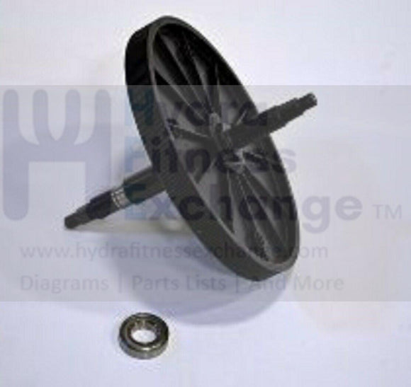 AFG Horizon Fitness Elliptical Flywheel Pulley Assembly 1000092812-hydrafitnessparts