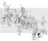 AFG Horizon Fitness Elliptical Link Arm Axle 075731-hydrafitnessparts