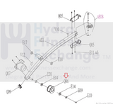 AFG Horizon Fitness Livestrong Elliptical Pedal Glide Wheel Rollers 1000212646-hydrafitnessparts