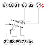 AFG Horizon Fitness Livestrong Stationary Bike Anti Loose Nut 1000094224-hydrafitnessparts