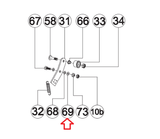 AFG Horizon Fitness Livestrong Stationary Bike Flat Washer 30.0x8.5x2.0T 1000220829-hydrafitnessparts