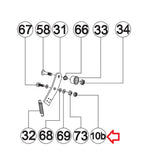 AFG Horizon Fitness Livestrong Stationary Bike Nylon Lock Nut M8x1.25x8t 1000094184-hydrafitnessparts