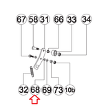 AFG Horizon Fitness Livestrong Stationary Bike Plastic Washer 10.0x24x0.4T 1000094221-hydrafitnessparts