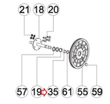 AFG Horizon Fitness Livestrong Stationary Bike Spacer Ring 1000220790-hydrafitnessparts