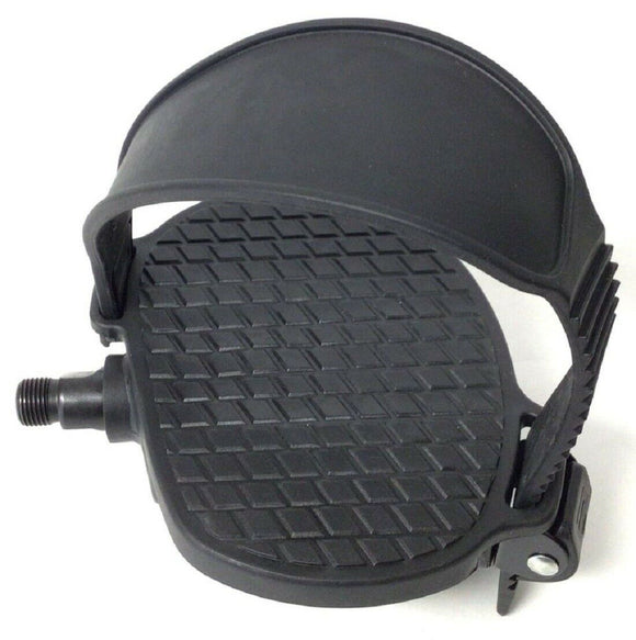 AFG Horizon Livestrong Stationary Bike Right Foot Pedal with Strap 1000220844-hydrafitnessparts
