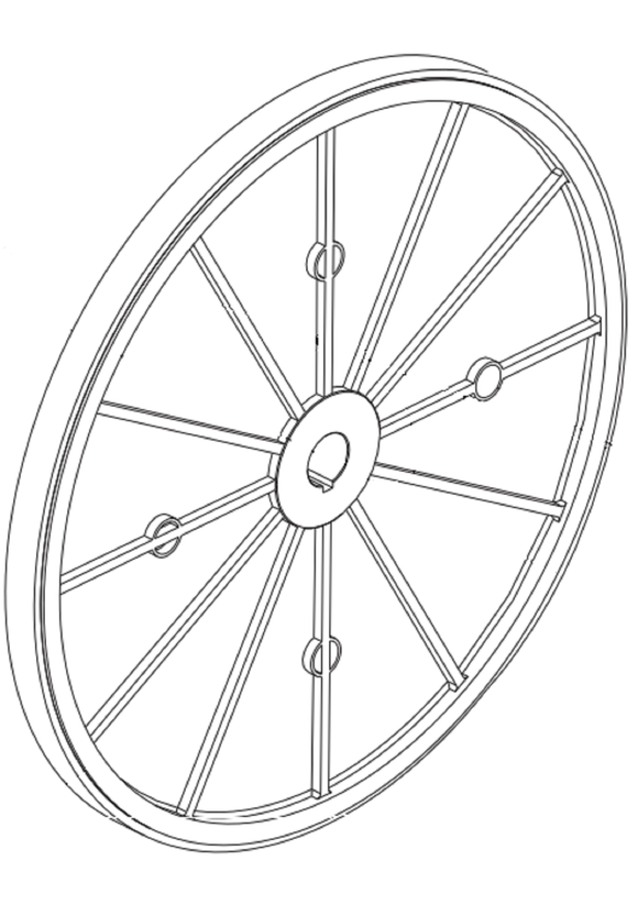 AFG Horizon Matrix Tempo Fitness Livestrong Elliptical Flywheel Pulley-hydrafitnessparts