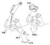 AFG Horizon Matrix Vision Fitness Livestrong Elliptical Umbrella Cross Tapped Screw 5x20L 004641-A-hydrafitnessparts