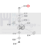 AFG Horizon Vision Fitness Elliptical Screw M8x1.25Px45L-16L 1000113282-hydrafitnessparts
