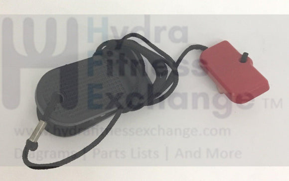 AFG Livestrong Treadmill Magnetic Safety Key Lanyard 1000110297-hydrafitnessparts