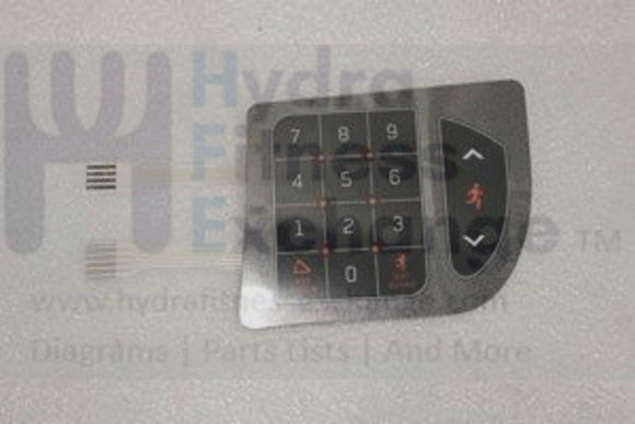 Advance Fitness Group 3.1AT Treadmill Right English Overlay Keypad 1000217095-hydrafitnessparts