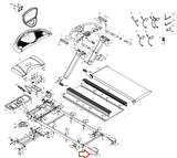 BH Fitness BladeZ T6 Sport Basic Pro Treadmill Left Rear Roller End Cap BHT6-75-hydrafitnessparts