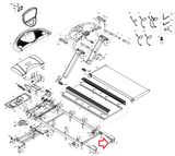 BH Fitness BladeZ T6 Sport Basic Pro Treadmill Right Rear Roller End Cap BHT6-76-hydrafitnessparts